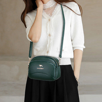 BowLift | Soft Leather Multi-Pocket Shoulder Bag