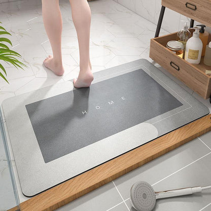 Skanto | Absorbent Microfiber Bath Mat | Quick-Drying Soft Floor Mat for Shower & Bath Use