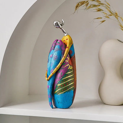 BowLift | Modern Abstract Woman Sculptures – Handcrafted Colourful Resin Art for Home Decor