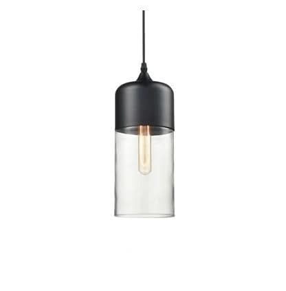 Skanto | Hand-Blown Glass & Wood Pendant Lamp Adjustable