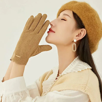 Classic Suede Women's Gloves - SuaveTouch