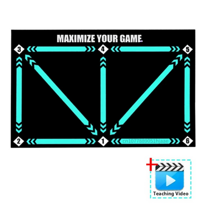 Sandsberg | Football Training Mat | Professional Exercises with Video Program | Green