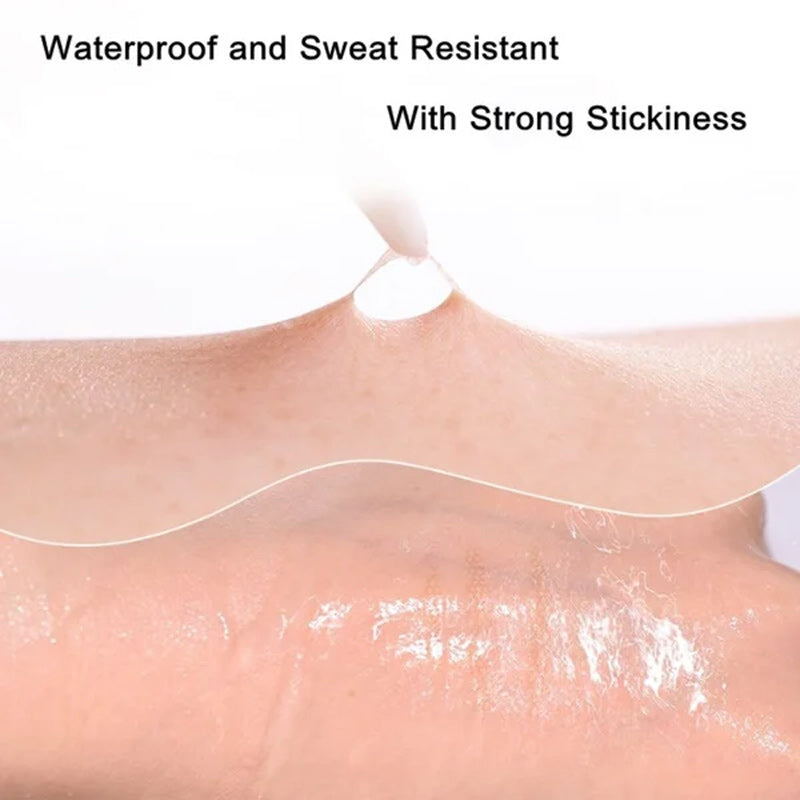 Adhesive-free, invisible double eyelid stickers