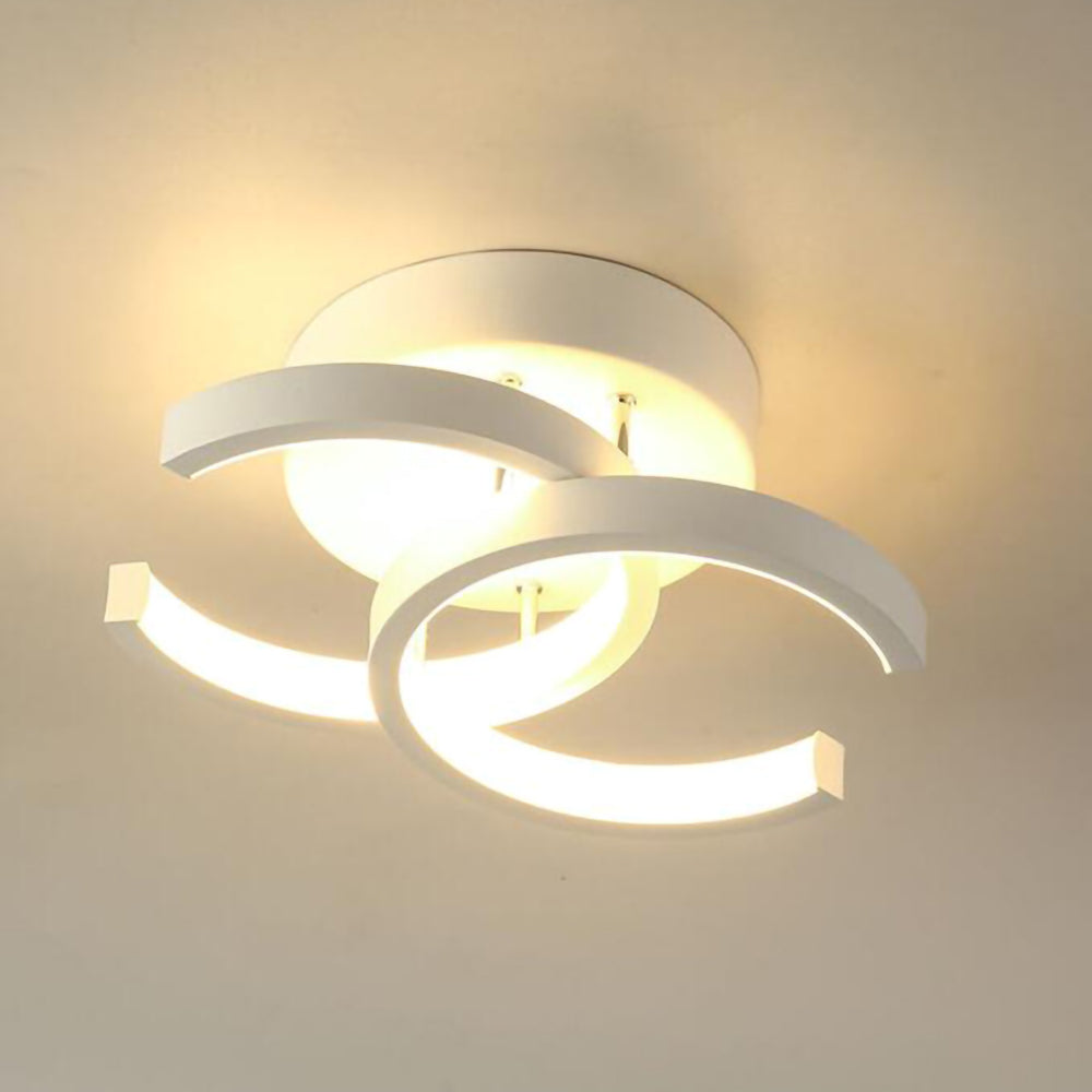 Skanto | LED Ceiling Lamp with Black Metal Frame
