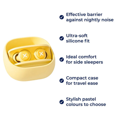 Block Snoring & City Noise – Soft Silicone Fit – Reusable & Hygienic – Ideal for Side Sleepers & Travel Bowlift