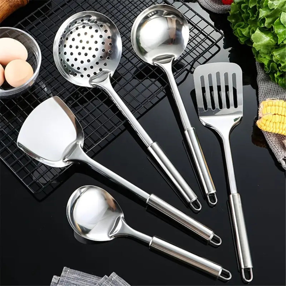Skanto | Premium Stainless Steel Kitchen Utensils | 5 Piece Set