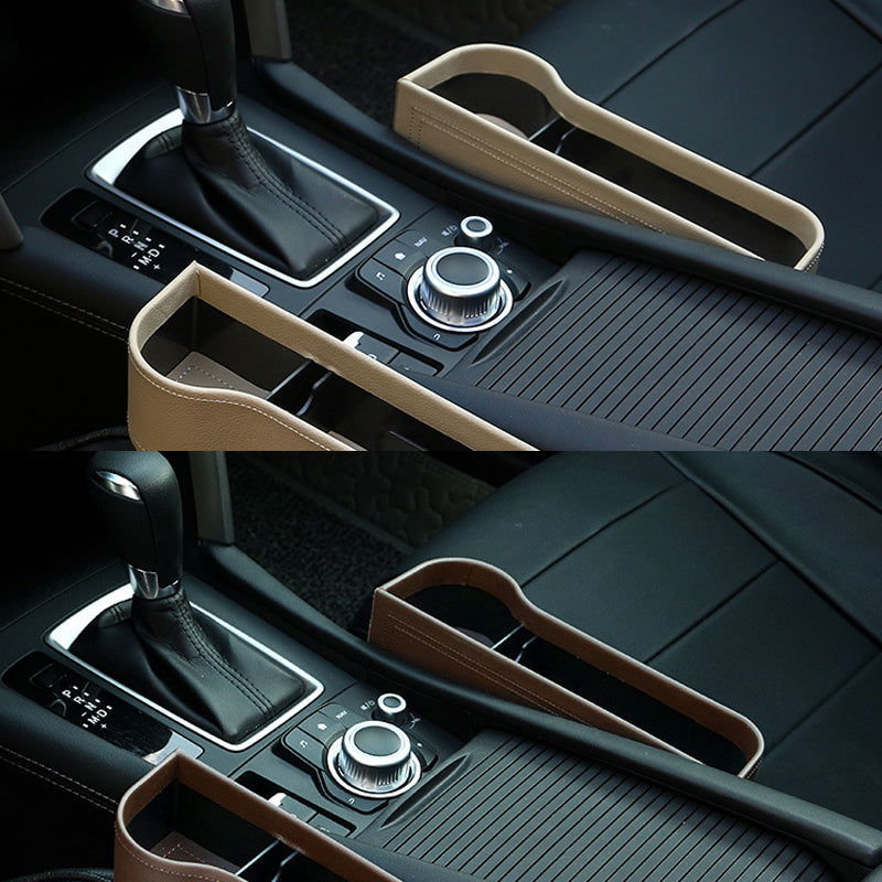 Multifunctional storage box for car seats