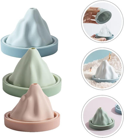 Reusable Silicone Snow Mountain Iceberg Ice Cube Mold with Lid | Bowlift