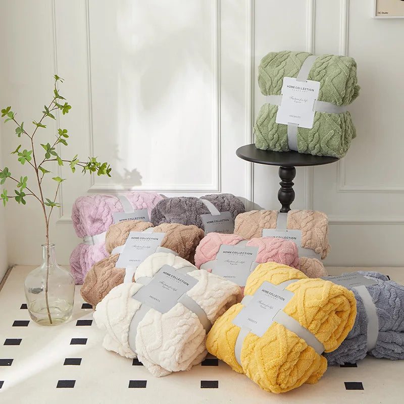 Kalsten | Luxury Faux Lambswool Polyester Blanket for Bedroom