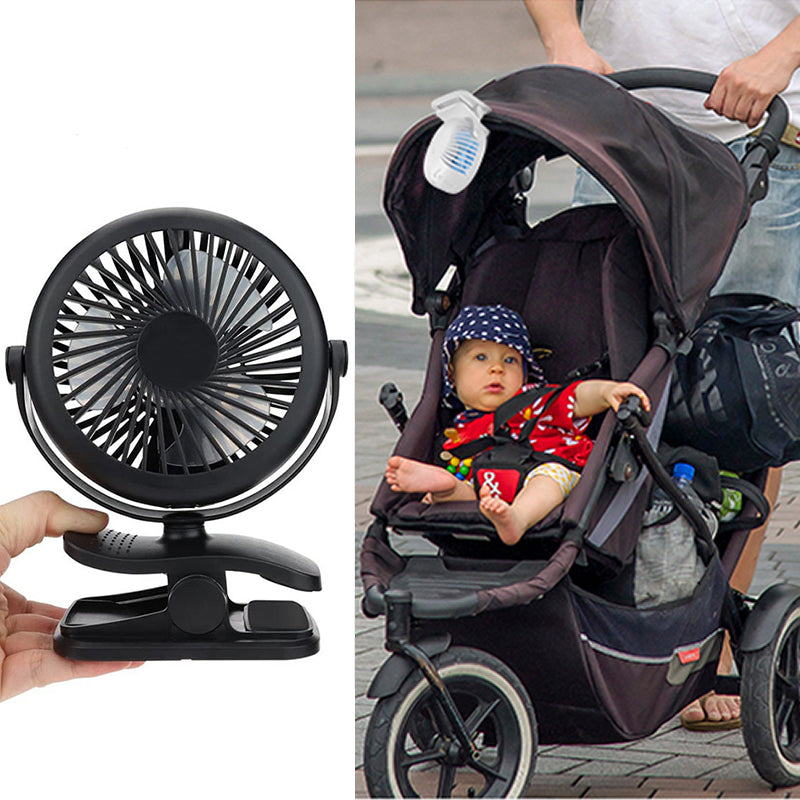 BowLift | Portable Clamp Fan with 360° Rotation – USB & Rechargeable Battery
