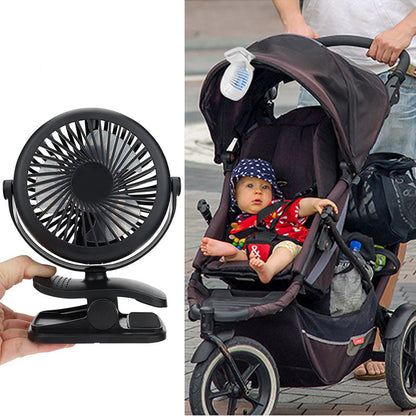 BowLift | Portable Clamp Fan with 360° Rotation – USB & Rechargeable Battery