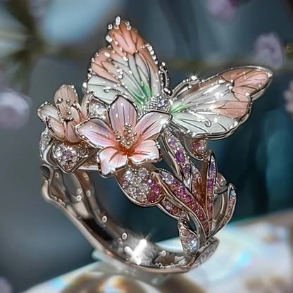 Butterfly flower ring | Bowlift
