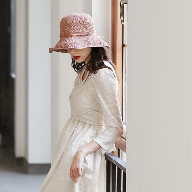 Skanto | Foldable Straw Hat, Sun Hat, Beach Hat, Fishing Hat