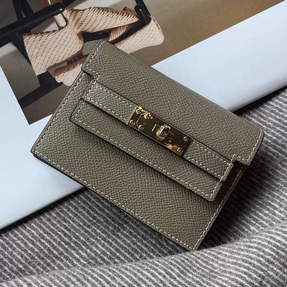 BowLift | Minimalist PU Leather Zipper Card Holder