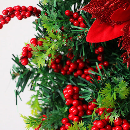 Skanto | Christmas Wreath with LED Lights and Bow