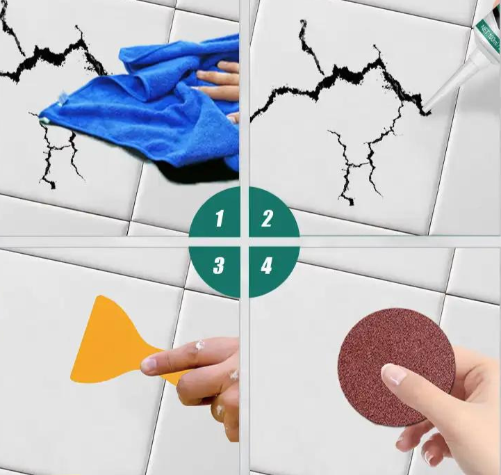 Multi-Surface Repair Paste for Metal, Plastic, Wood and Ceramic with Quick Drying