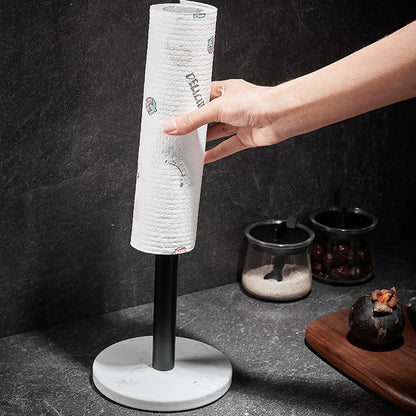 BowLift | Marble paper towel holder – gold details for exceptional style