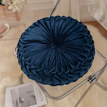 Round Velvet Cushion – Soft Decorative Cushion for Living Room, Bedroom and Office, Perfect as a Floor Cushion or Sofa Decoration | Brehn