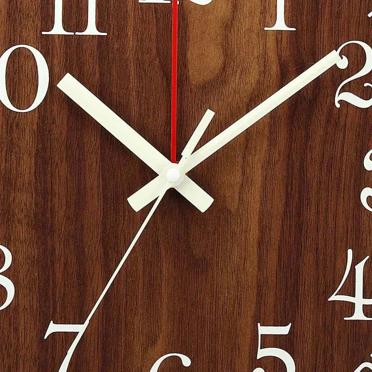 Skanto | Glowtic Luminous Wall Clock | Wood Design | Silent | Night Light | Nordic Style | Gift Ideas