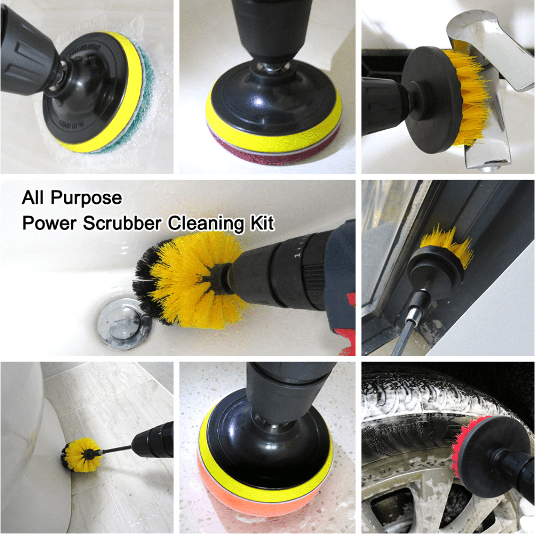 12-in-1 Cleaning Brush Set for Drill | Bowlift