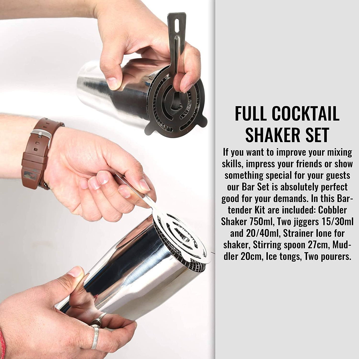 Skanto | 12-Piece Cocktail Shaker Set