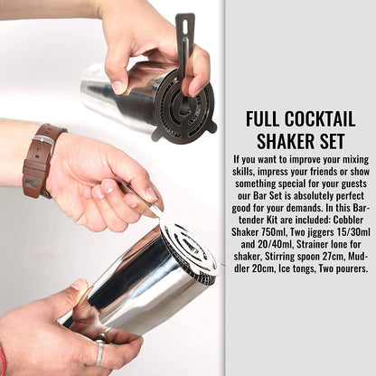 Skanto | 12-Piece Cocktail Shaker Set