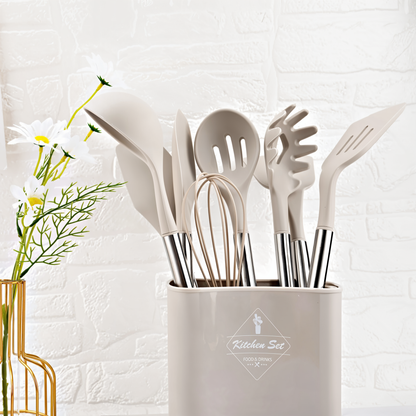 Skanto | 12-Piece Silicone Kitchen Utensil Set – Culinara Pro