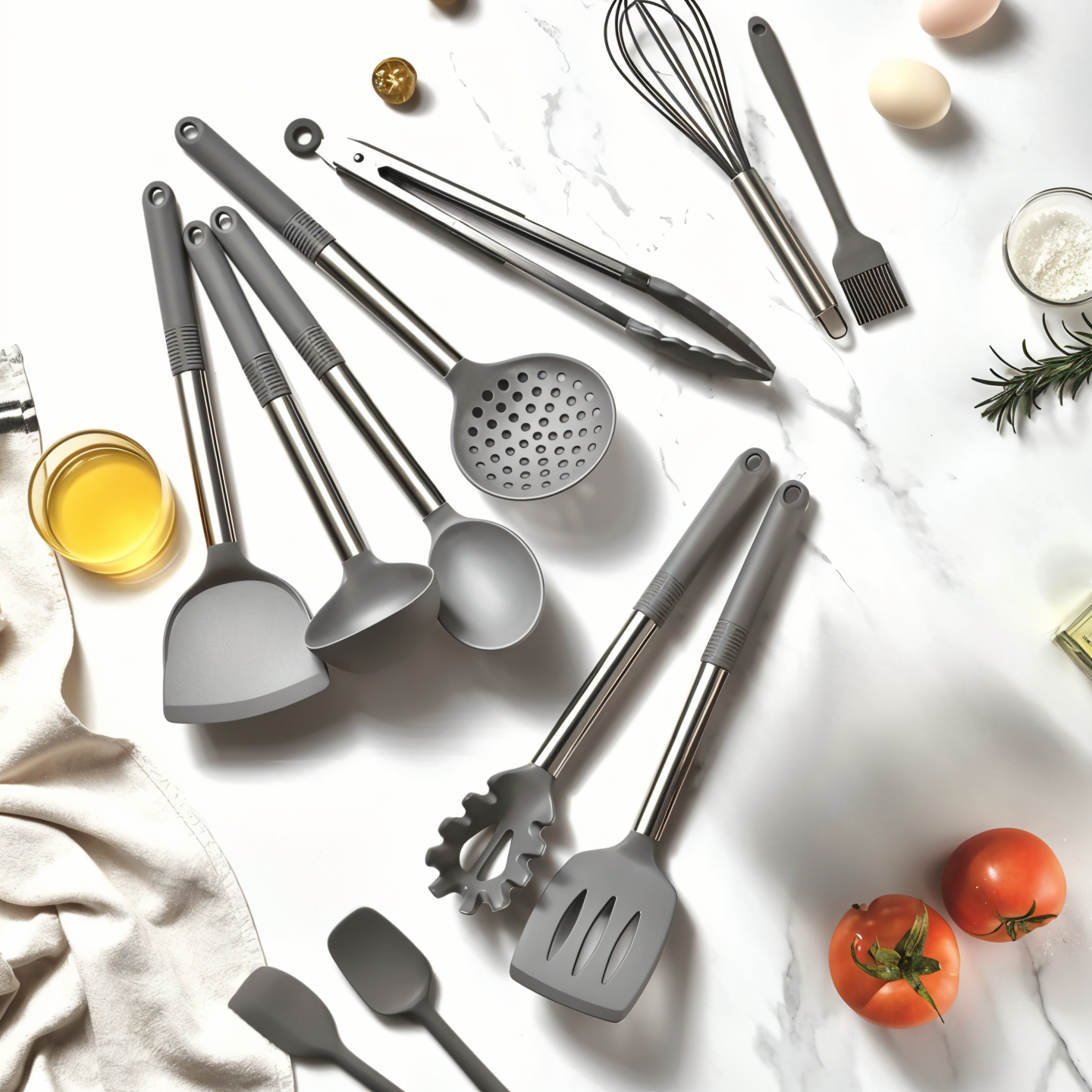 Skanto | 12-Piece Silicone Kitchen Utensil Set – Culinara Pro
