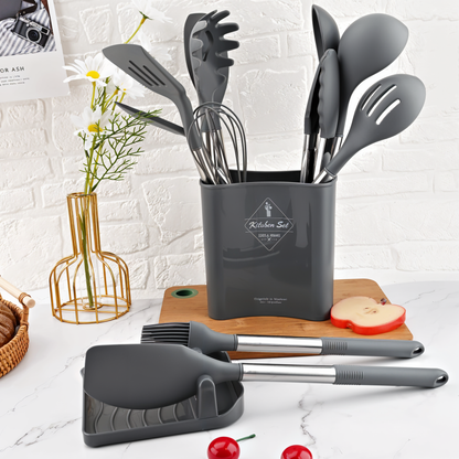 Skanto | 12-Piece Silicone Kitchen Utensil Set – Culinara Pro