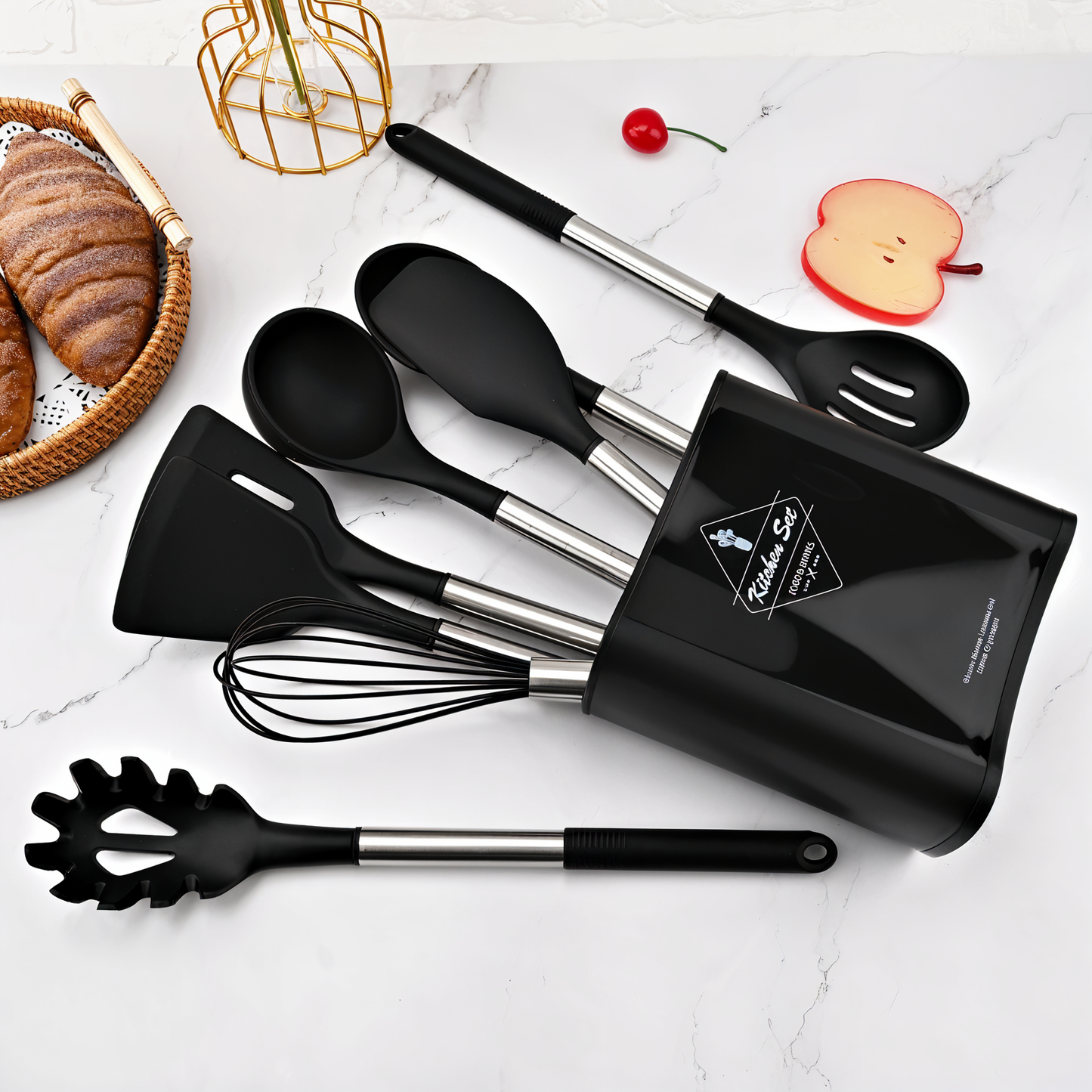 Skanto | 12-Piece Silicone Kitchen Utensil Set – Culinara Pro
