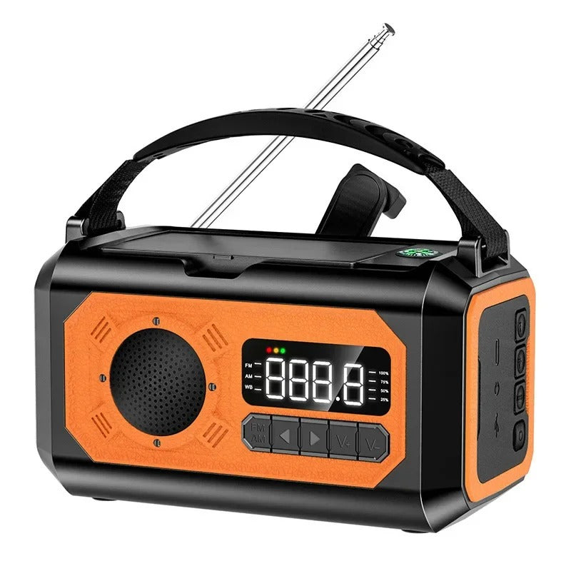 StormGuard Weather Radio – 12000mAh Emergency Radio with Power Bank, Dual Solar Panel and NOAA | Kalsten
