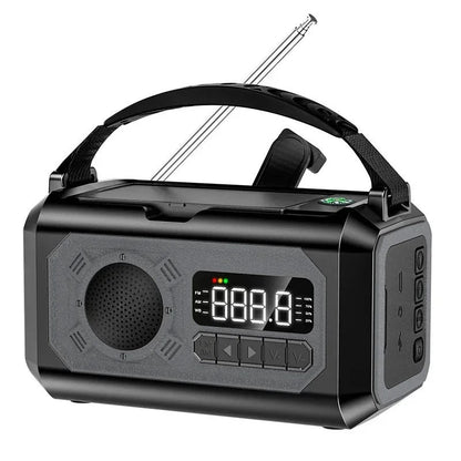 StormGuard Weather Radio – 12000mAh Emergency Radio with Power Bank, Dual Solar Panel and NOAA | Kalsten