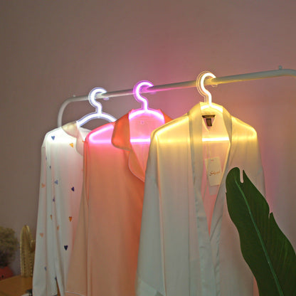 BowLift | LightHanger LED Clothes Hanger – Rechargeable Illuminated Hanger with Luxury Neon Light