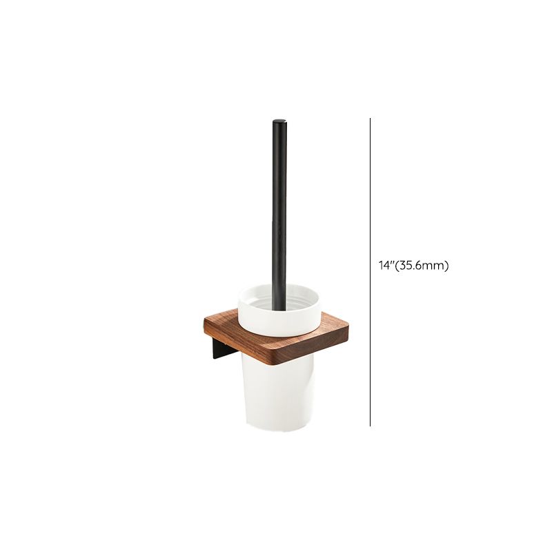 BowLift | Wood and Aluminum Bath Accessory Set Black Bathroom Accessory Kit