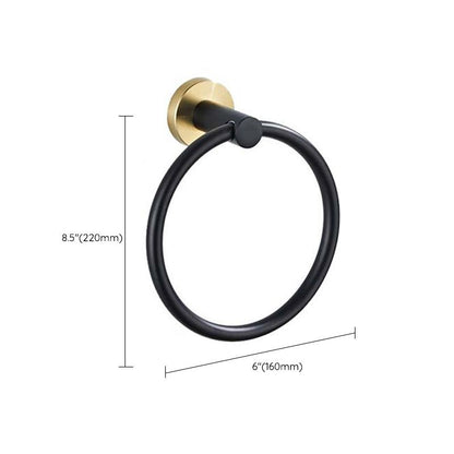 BowLift | Traditional Bathroom Hardware Accessory Set Towel Ring/Bathrobe Hook/Towel Bar