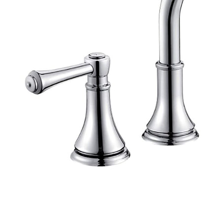 BowLift | Modern Sink Faucet Widespread Faucet with 2 Handles and 3 Holes