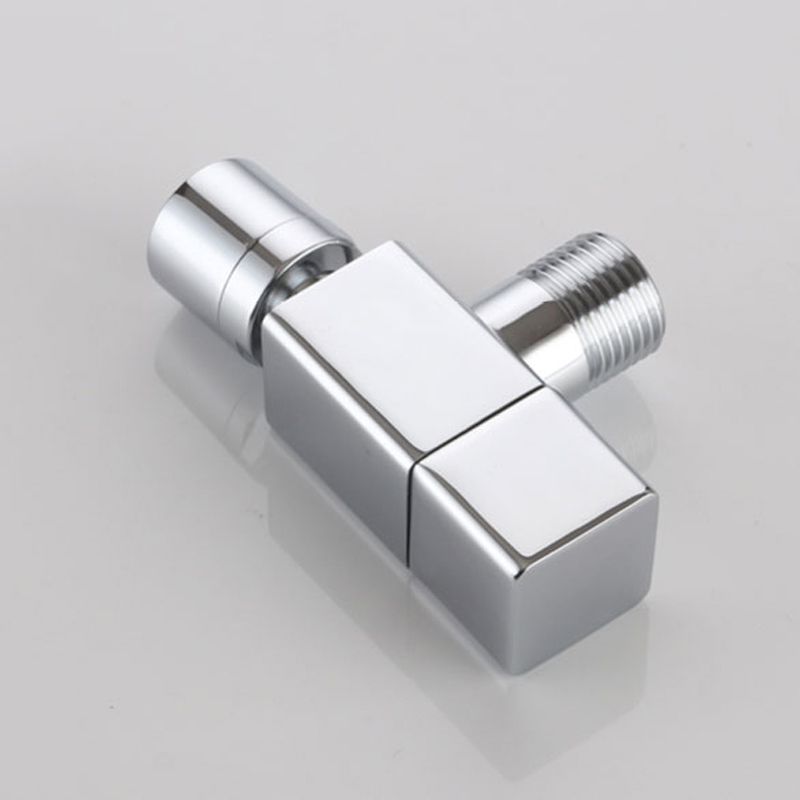 Modern, round, solid brass wall-mounted bathroom faucet knob handle