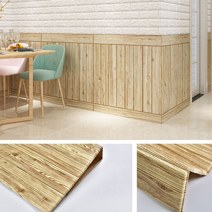 BowLift | Modern Tin Wall Paneling Smooth Wall Ceiling Wood Plank Set of 6
