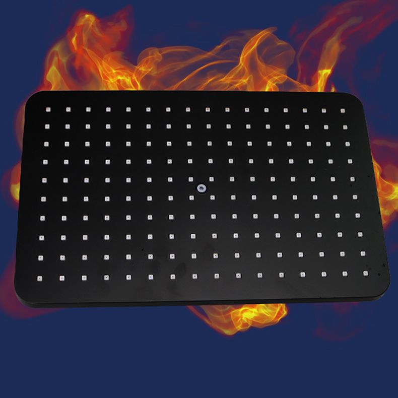 BowLift | Modern rectangular shower head combo standard spray pattern with hand shower