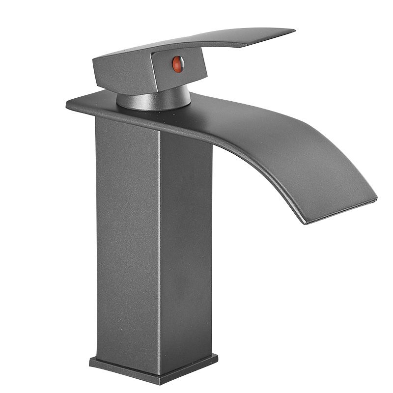 BowLift | Modern Bathtub Faucet Waterfall Spout Lever Handle Brass Sink Faucet