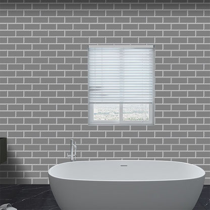 BowLift | Tile Peel & Stick Rectangle Waterproof Solid Plastic Peel & Stick Subway Tile for Shower