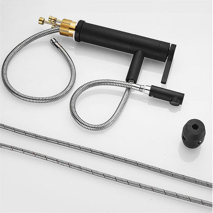 BowLift | Lever handle faucet Glam Style with swivel spout for the bathroom