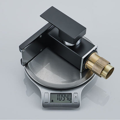 BowLift | Waterfall basin mixer tap square lever handle with LED three-color light