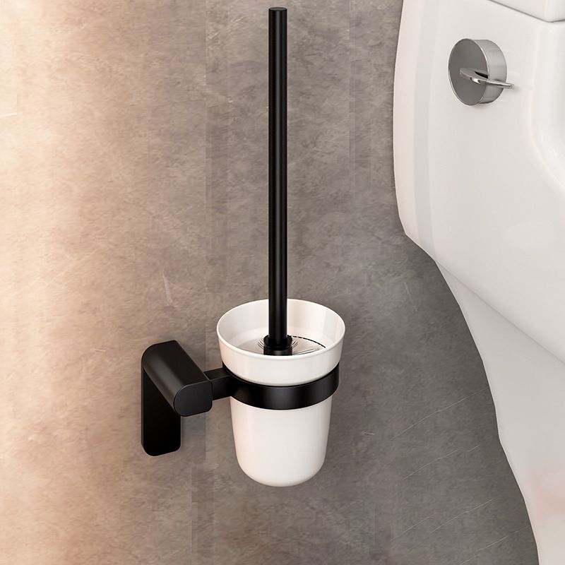 BowLift | Modern Bathroom Set with Bath Shelf/Towel Holder & Paper Holder Black Bathroom Hardware