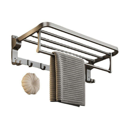 BowLift | Contemporary Bathroom Accessory Set Grey Aluminum Bathroom Accessory Kit