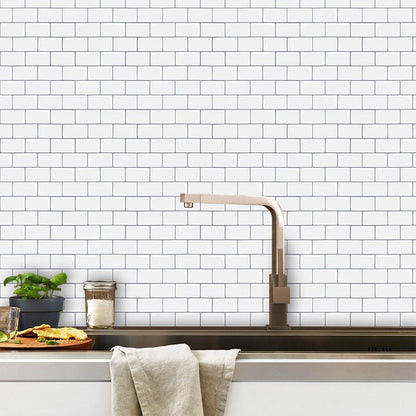 BowLift | Modern Peel and Stick Tiles PVC Subway Tile Peel and Stick Wall Tile for Bathroom