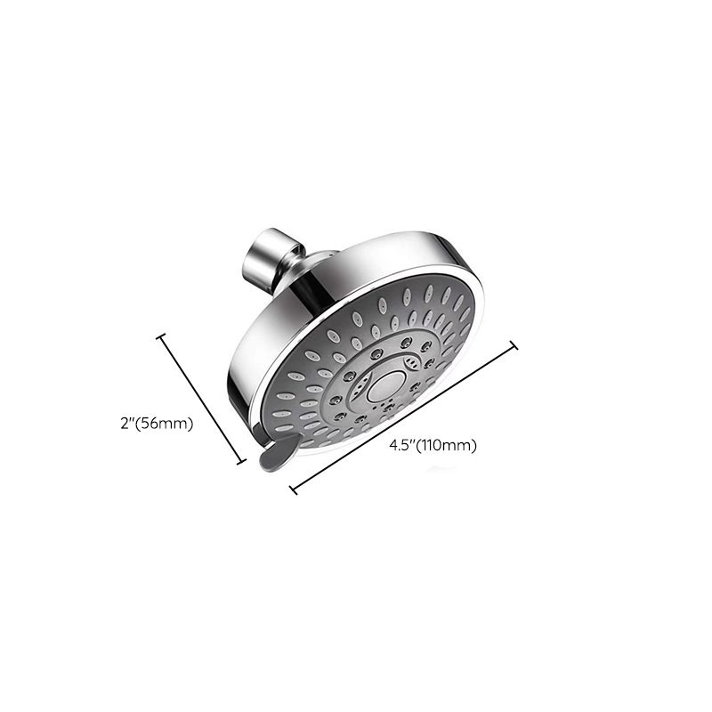BowLift | Modern Fixed Shower Head with Catalyst 4-Inch Silver Wall Mount Shower Head