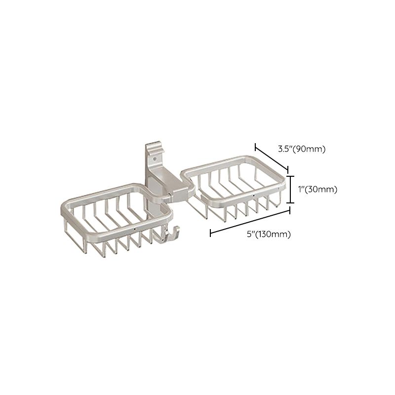 BowLift | Modern Polished Chrome Bathroom Accessories Set Bath Shelf/Towel Holder/Paper Holder included
