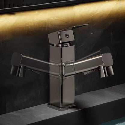 Kitchen Faucet with Swivel Spout, Single Handle Faucet with Pull-Down Sprayer