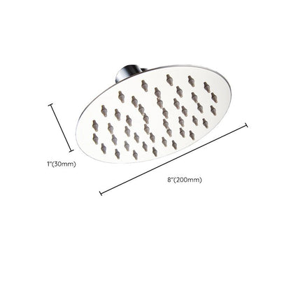 BowLift | Round shower head made of stainless steel in silver wall-mounted shower head